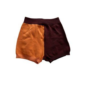 NWOT NAGNATA Yoni Shorts in Orange Red